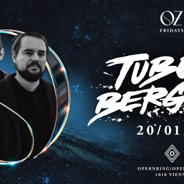 Ein Werbeplakat für eine Veranstaltung mit Tube & Berger am 20.01.23 in Wien.