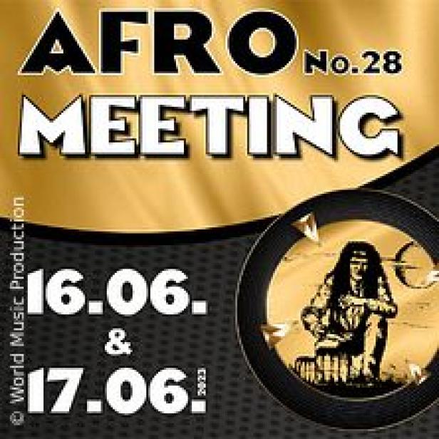 Werbeplakat für das „Afro Meeting No. 28“ am 16. und 17. Juni 2023.
