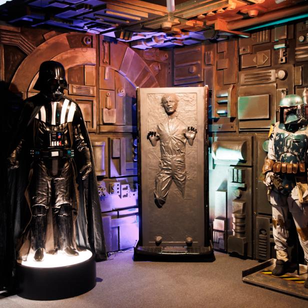 Darth Vader bei Star-Wars-Ausstellung in Wien.