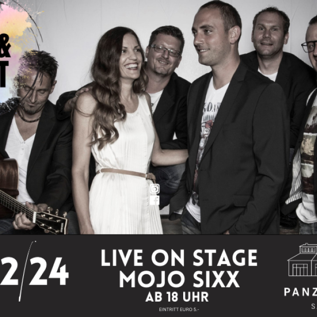Die Band Mojo Sixx tritt am 02.02.24 in der Panzerhalle Salzburg auf.