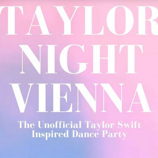 Werbung für eine „Taylor Night Vienna“, eine inoffizielle, von Taylor Swift inspirierte Tanzparty.