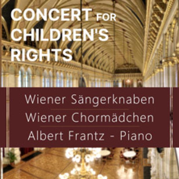 Das Wiener Sängerknaben und Wiener Chormädchen geben ein Konzert für Kinderrechte.