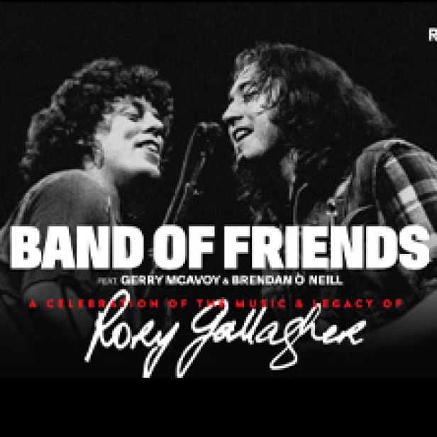 Das Band-of-Friends-Poster feiert die Musik und das Erbe von Rory Gallagher.