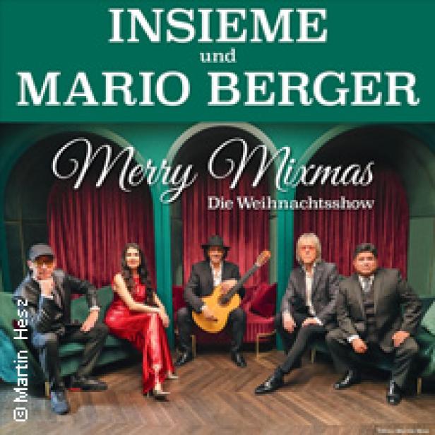 Das Ensemble „Insieme“ und Mario Berger präsentieren ihre Weihnachtsshow „Merry Mixmas“.
