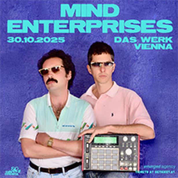 Das Veranstaltungsplakat für Mind Enterprises am 30.10.2025 im Das Werk, Wien.